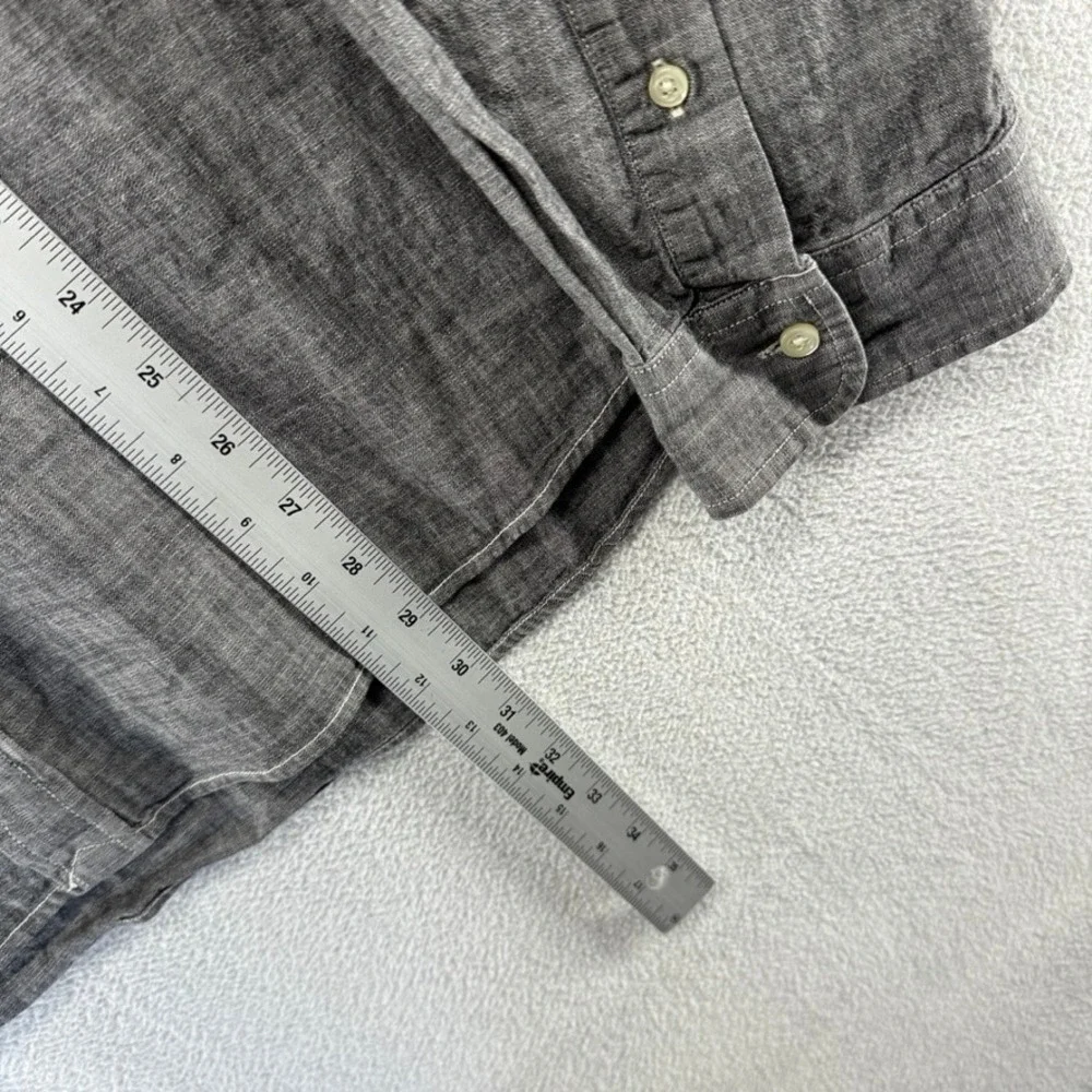 Ralph Lauren Chambray Shirt men's 2XL Gray RL Untucked Denim Classic Preppy Pony